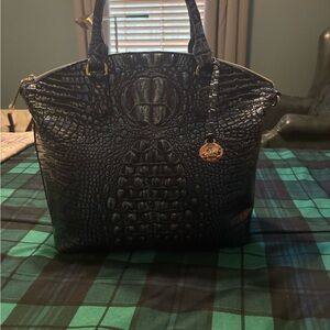 NWT Brahmin Kyanite Large Duxbury Crocodile-Embossed Women's Bag